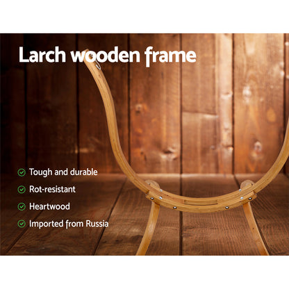Hammock Chair Timber Outdoor Furniture Camping With Wooden Stand