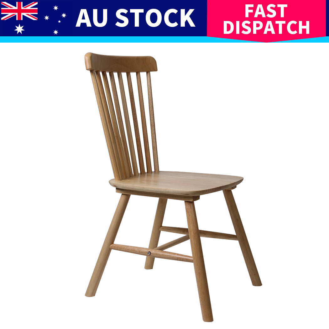 Contemporary 8x Dining Chairs Kitchen Windor Oak  Wood Finish