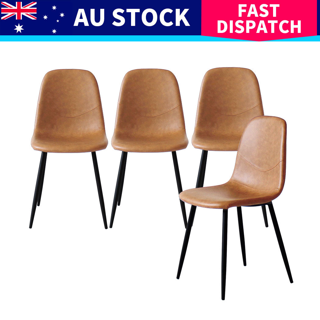 Ergonomic 8x Dining Chairs Kitchen Eames  Soft Cushion Classic