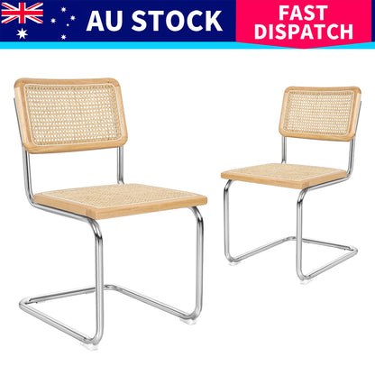 Compact 6x Rattan Chair Dining Chairs  Sleek Modern Look Classic