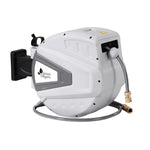 30M Water Hose Reel Retractable Auto Rewind Wall Mount Garden Spray Gun