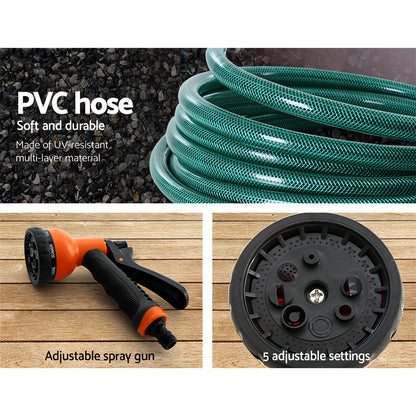 Water Hose Reel 10M Retractable Garden Spray Gun Autorewind