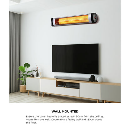 Electric Strip Infrared Heater Radiant 1500W/3000W/2500W Remote