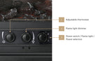 Vevare Electric Fireplace Heater Freestanding 3D Flame Effect 2000W