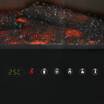 Vevare Electric Fireplace Heater Wall Mounted 3D Flame Effect 2000W