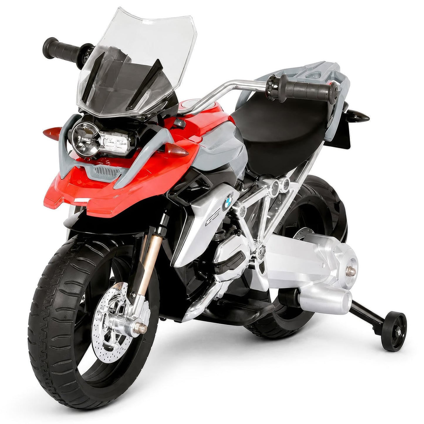 Electric Ride On Motorcycle Silver 45x94.5x37.5cm