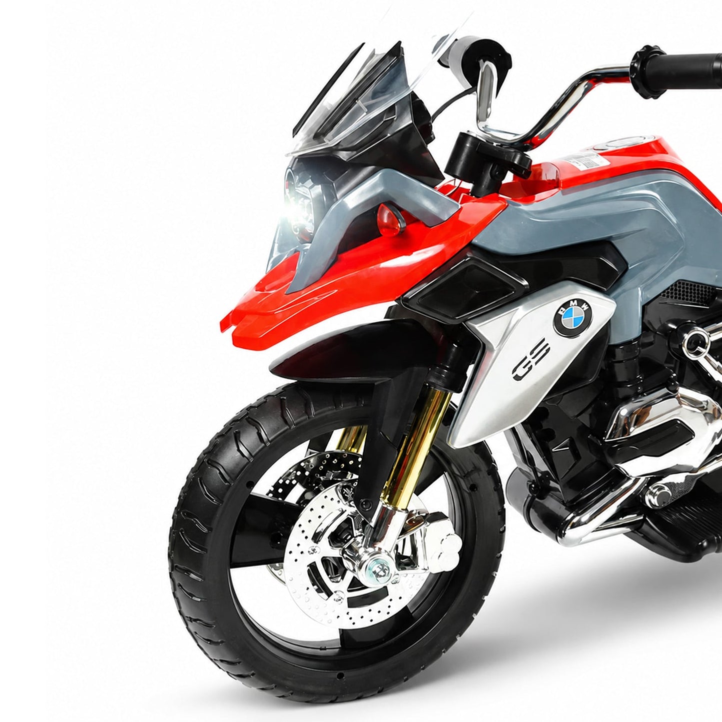Electric Ride On Motorcycle Silver 45x94.5x37.5cm