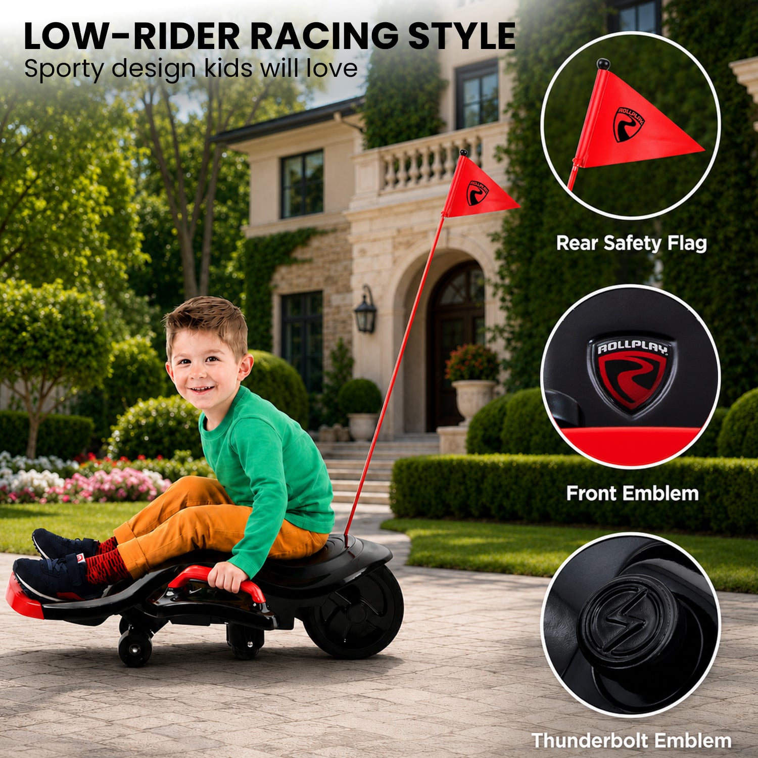 12V Electric Kids Go Kart Ride-On | HomeAndLiving - 8