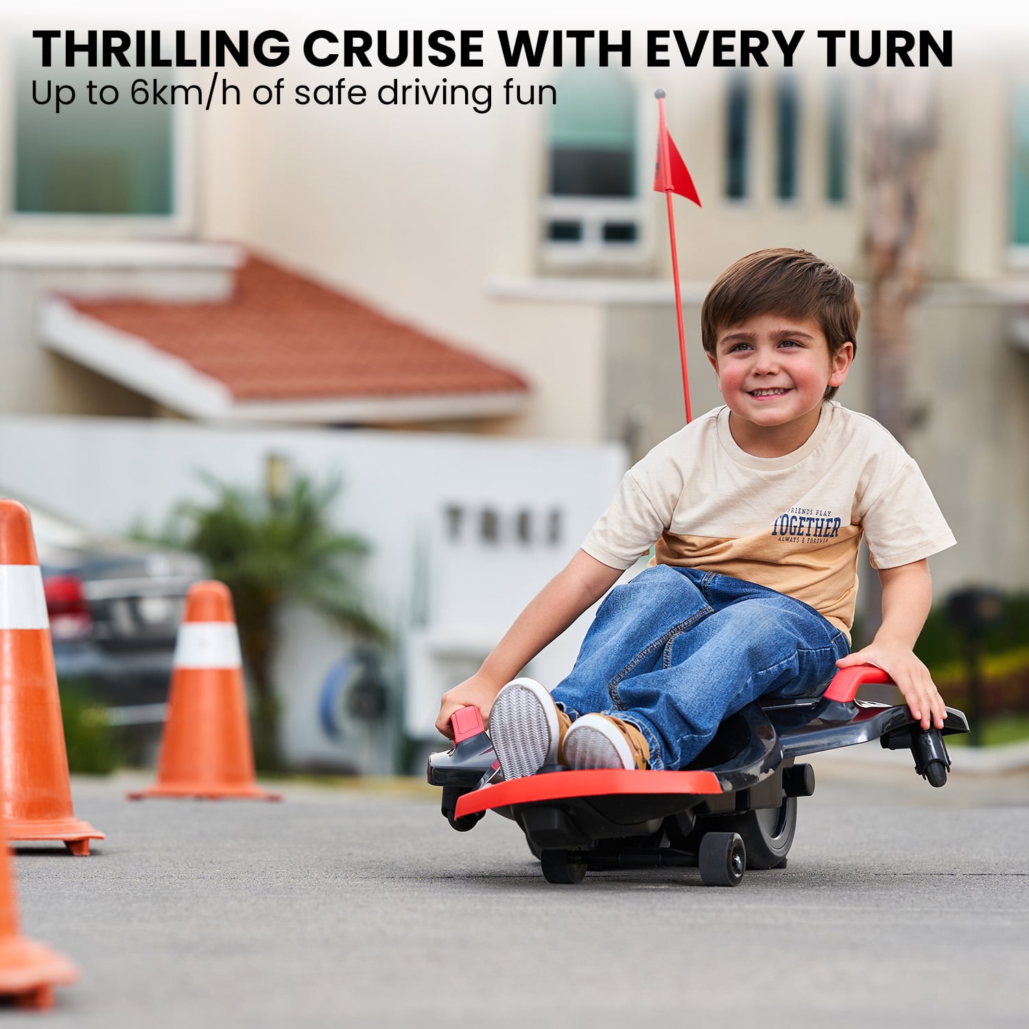 12V Electric Kids Go Kart Ride-On | HomeAndLiving - 12