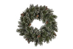 Christmas Wreath with Lights - 61cm Cashmere