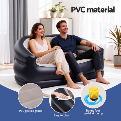Inflatable Sofa Lounge Chair 130x83x69cm