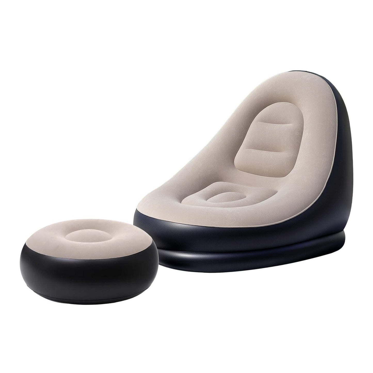 Inflatable Chair Ottoman Set 60x75x90cm