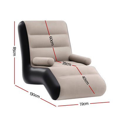 Inflatable Sofa Chair Portable 130x72x85cm