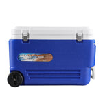 60L Portable Ice Cooler Box With Wheels Camping Fridge