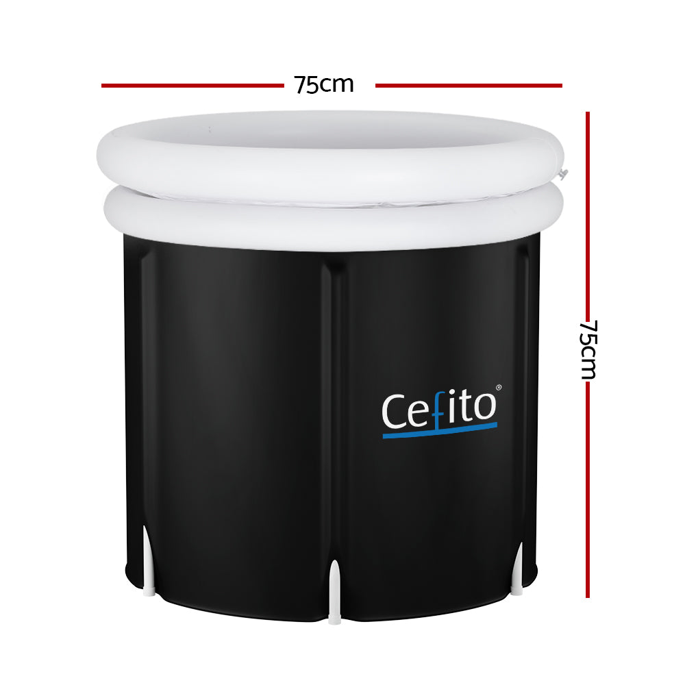 Portable Ice Bath Tub Inflatable Folding Bathtub Spa Massage