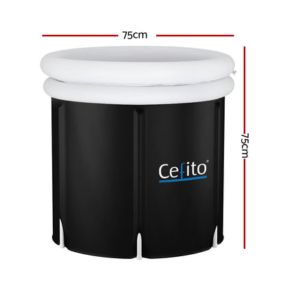 Portable Ice Bath Tub Inflatable Folding Bathtub Spa Massage