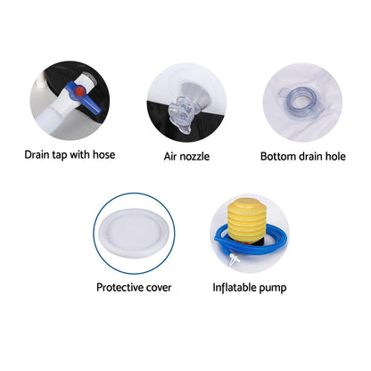 Portable Ice Bath Tub Inflatable Folding Bathtub Spa Massage