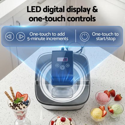 2L Ice Cream Maker Gelato Sorbet Machine | HomeAndLiving