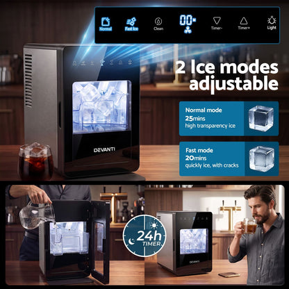 Large Ice Maker Machine 24x38x37.5cm