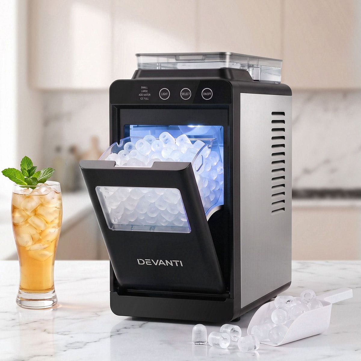 Compact Ice Maker Machine 17x31x38cm