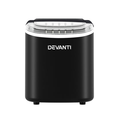 Portable Ice Maker Machine Ice Cube Tray 12Kg Bar Countertop Black
