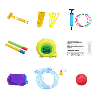 Giant Inflatable Water Park Castle 480x390x245cm