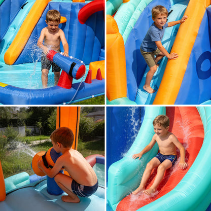Giant Inflatable Water Park Castle 480x390x245cm