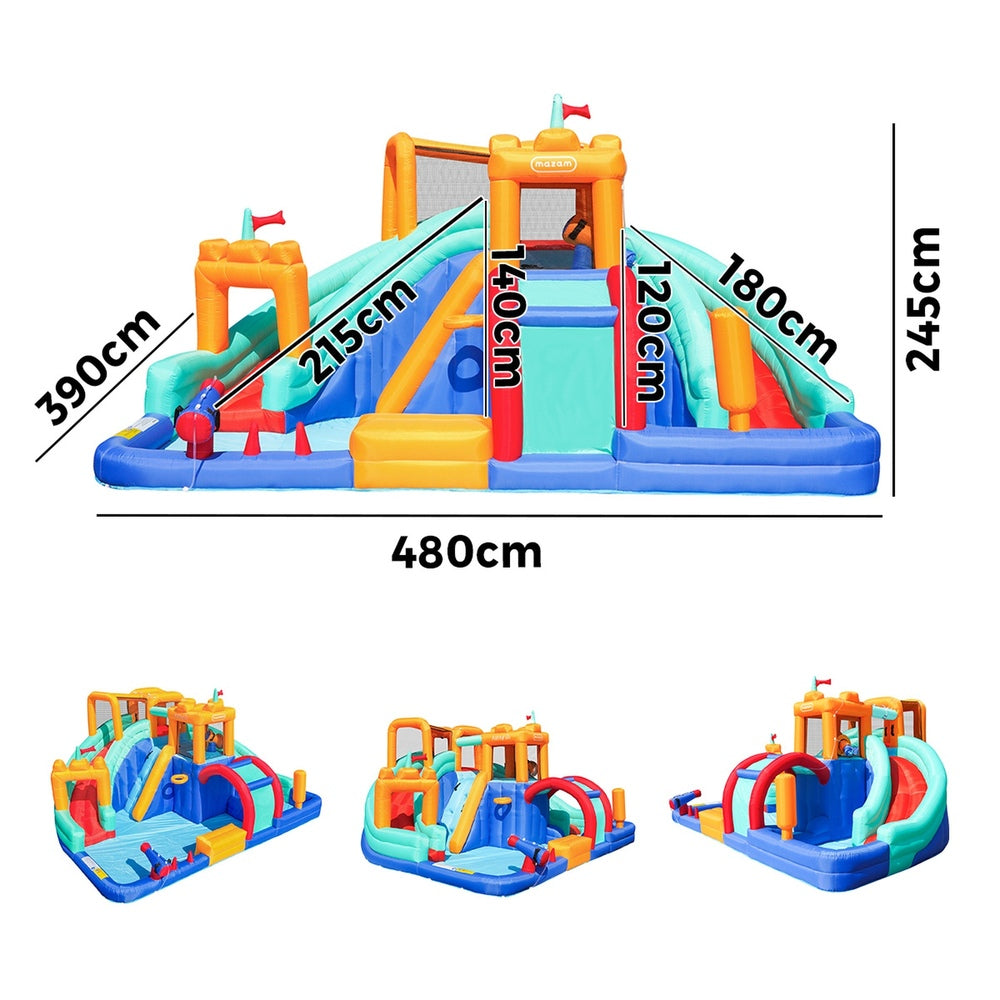Giant Inflatable Water Park Castle 480x390x245cm