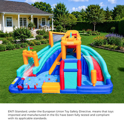 Giant Inflatable Water Park Castle 480x390x245cm