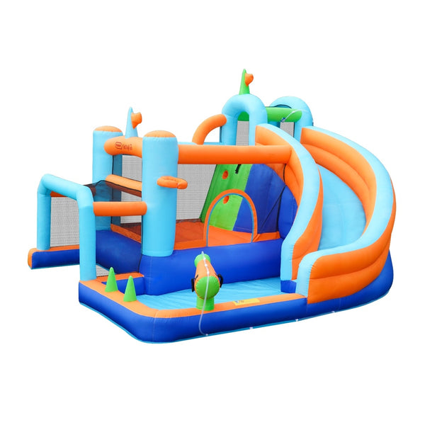  AirMyFun 9-IN-1 Inflatable Water Park with Soccer Goal Post