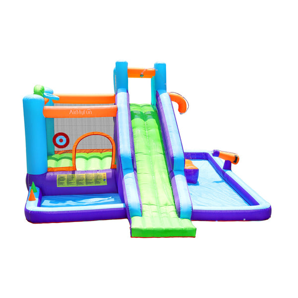  11 Play Zones Inflatable Water Slide Trampoline Bounce House Splash