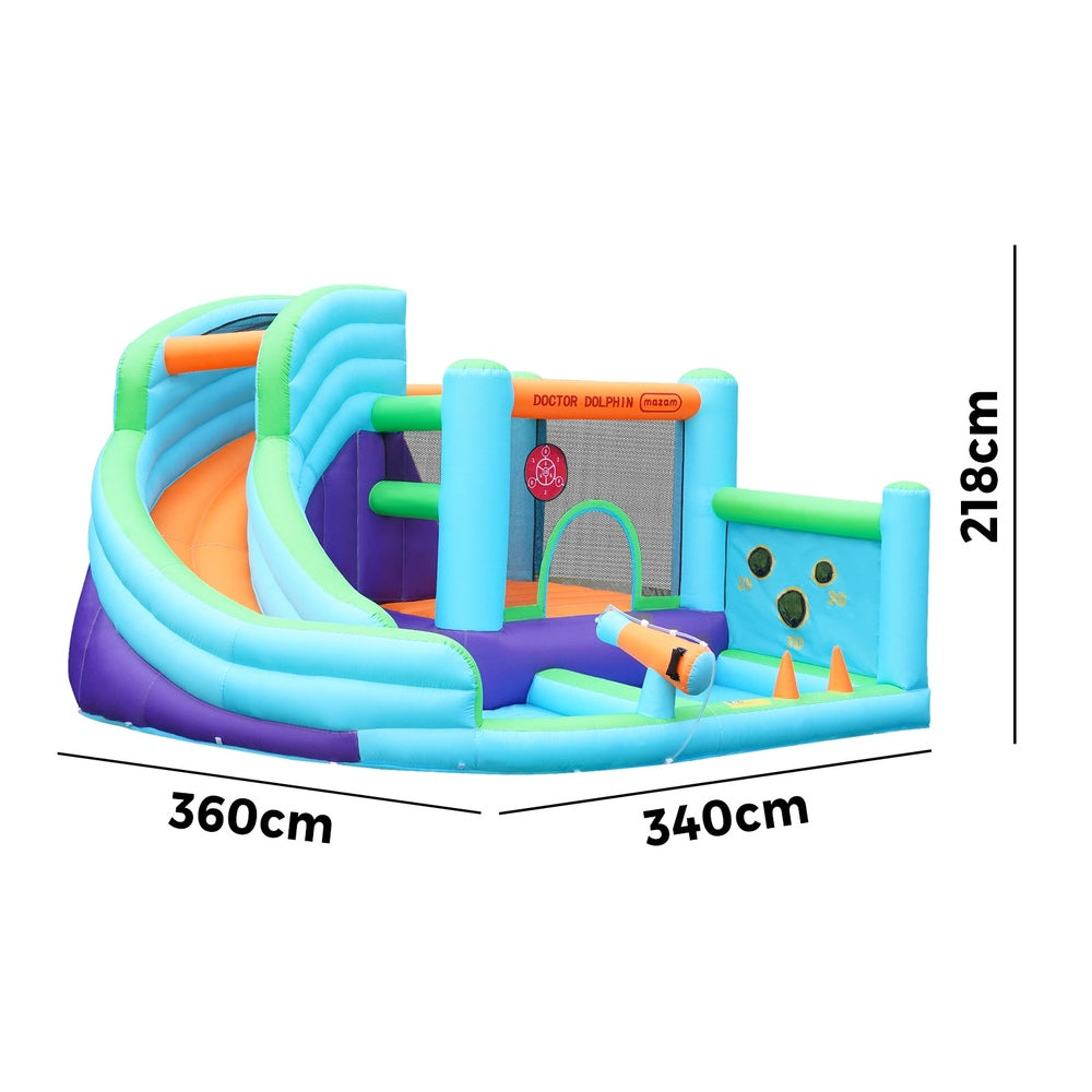 Doctor Dolphin 10-IN-1 Inflatable Water Park Bounce Castle