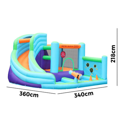 Doctor Dolphin 10-IN-1 Inflatable Water Park Bounce Castle
