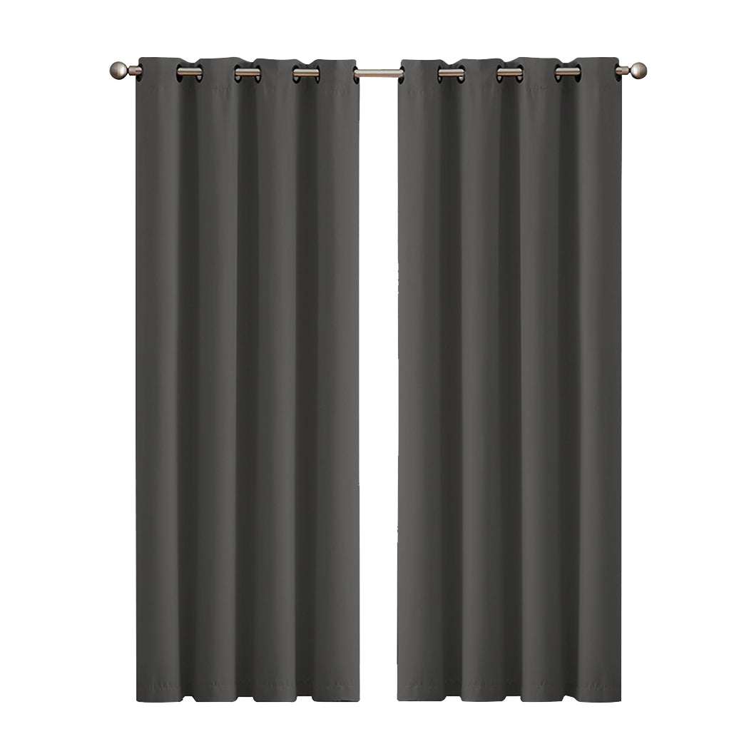 2x Blockout Curtains Panels 3 Layers Eyelet