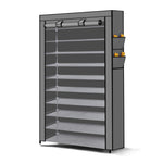 10 Tier Shoe Rack Portable Storage Grey