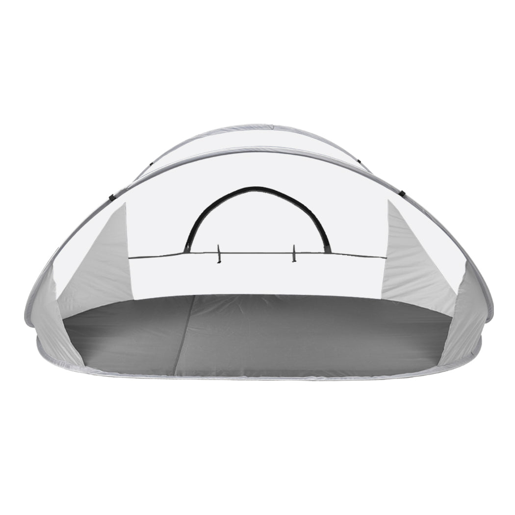 Pop Up Tent Camping Beach Grey