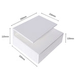 Compact 2x Bedside Tables Side Table White  Wood Finish Classic