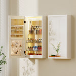 Jewellery Cabinet Mirror Door Wall Mount