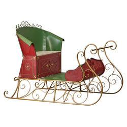 Jumbo Life Size Rustic Christmas Sleigh Display - 210cm