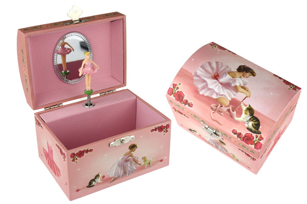  Rose Ballerina Dome Music Box