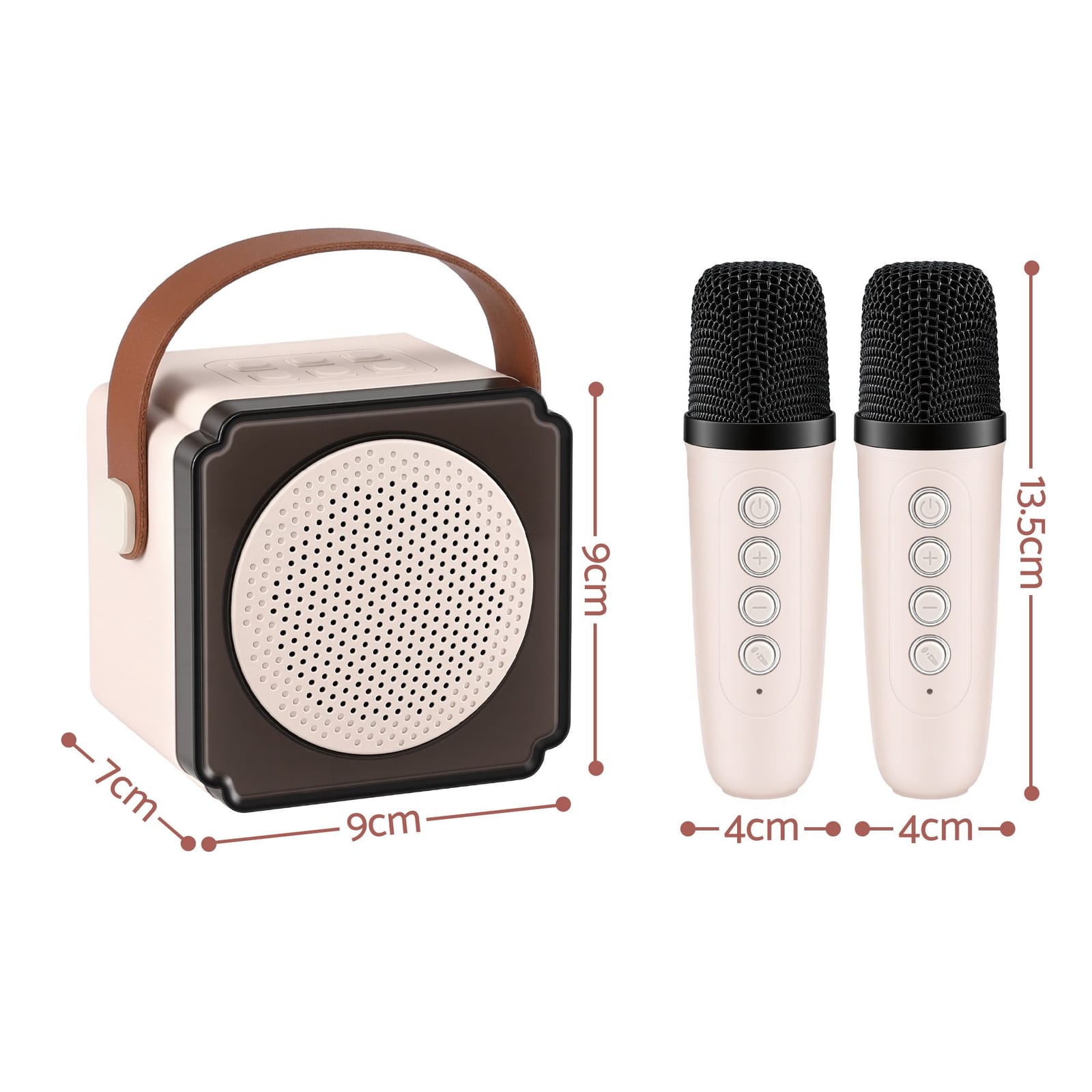Portable Karaoke Machine 2 Wireless Mics | HomeAndLiving - 3
