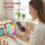 Portable Karaoke Machine 2 Wireless Mics | HomeAndLiving