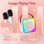 Portable Karaoke Machine 2 Wireless Mics | HomeAndLiving