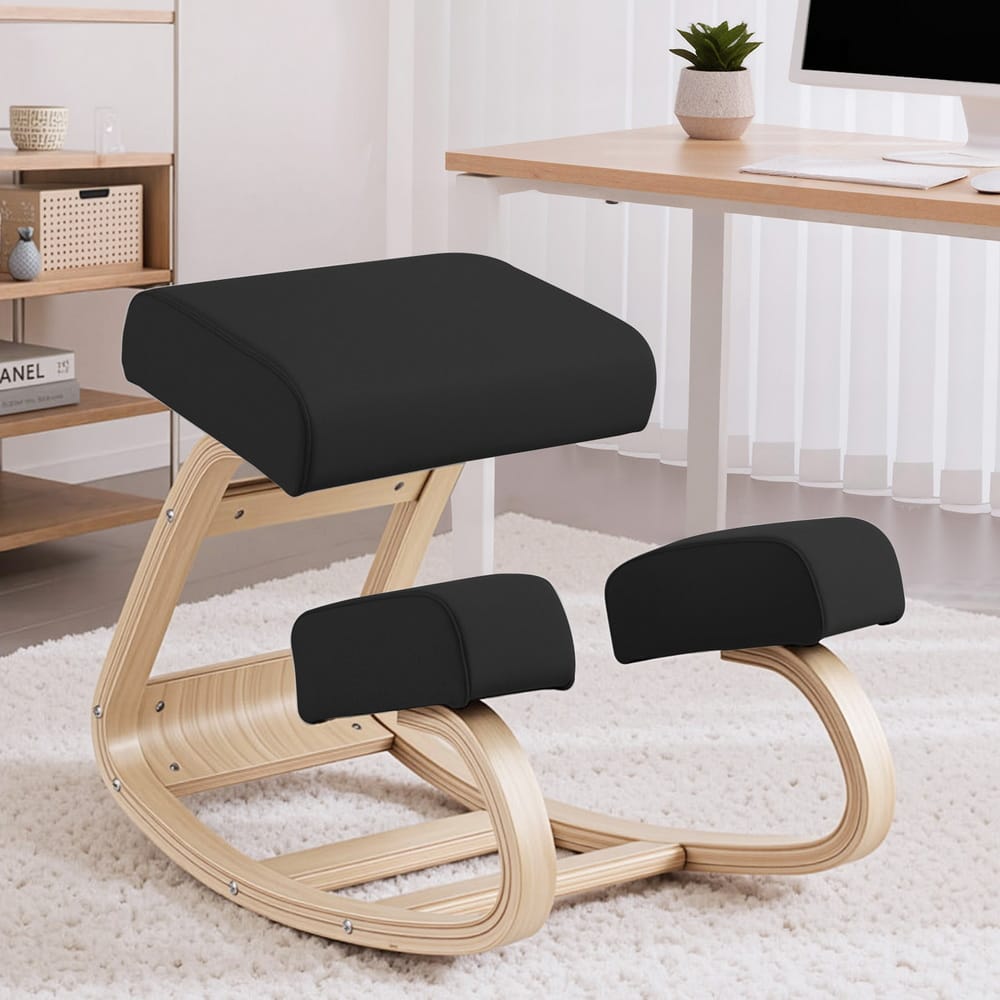 Ergonomic Kneeling Chair Black 43x71x56.5cm