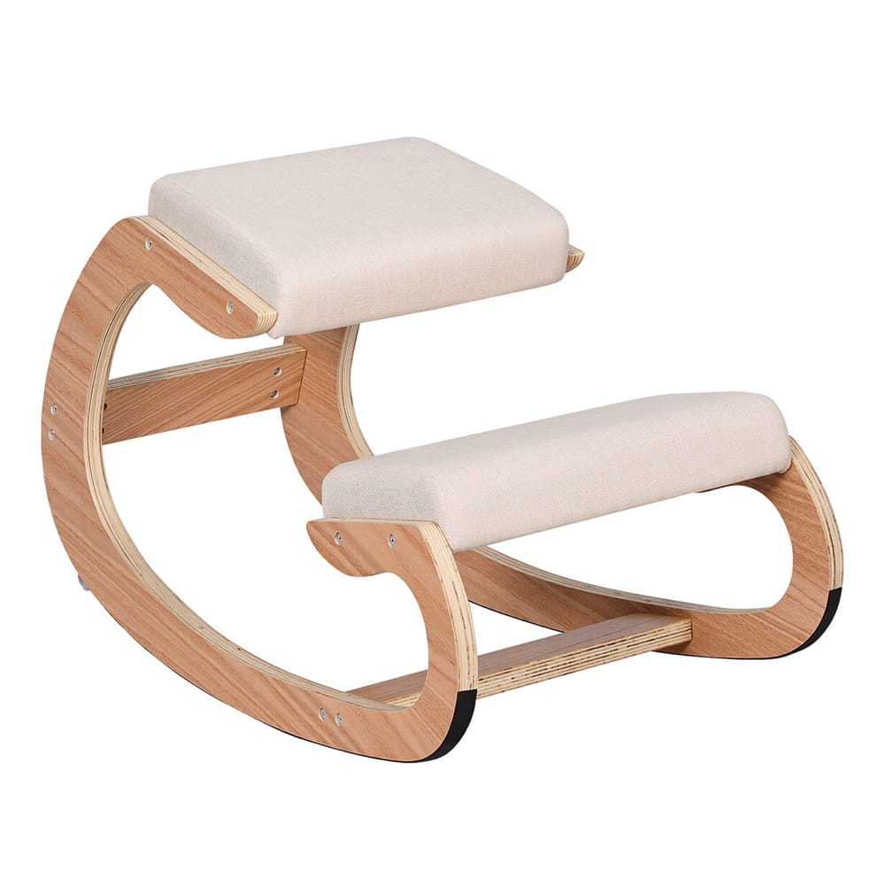 Ergonomic Kneeling Chair Beige 54.5x84x56cm