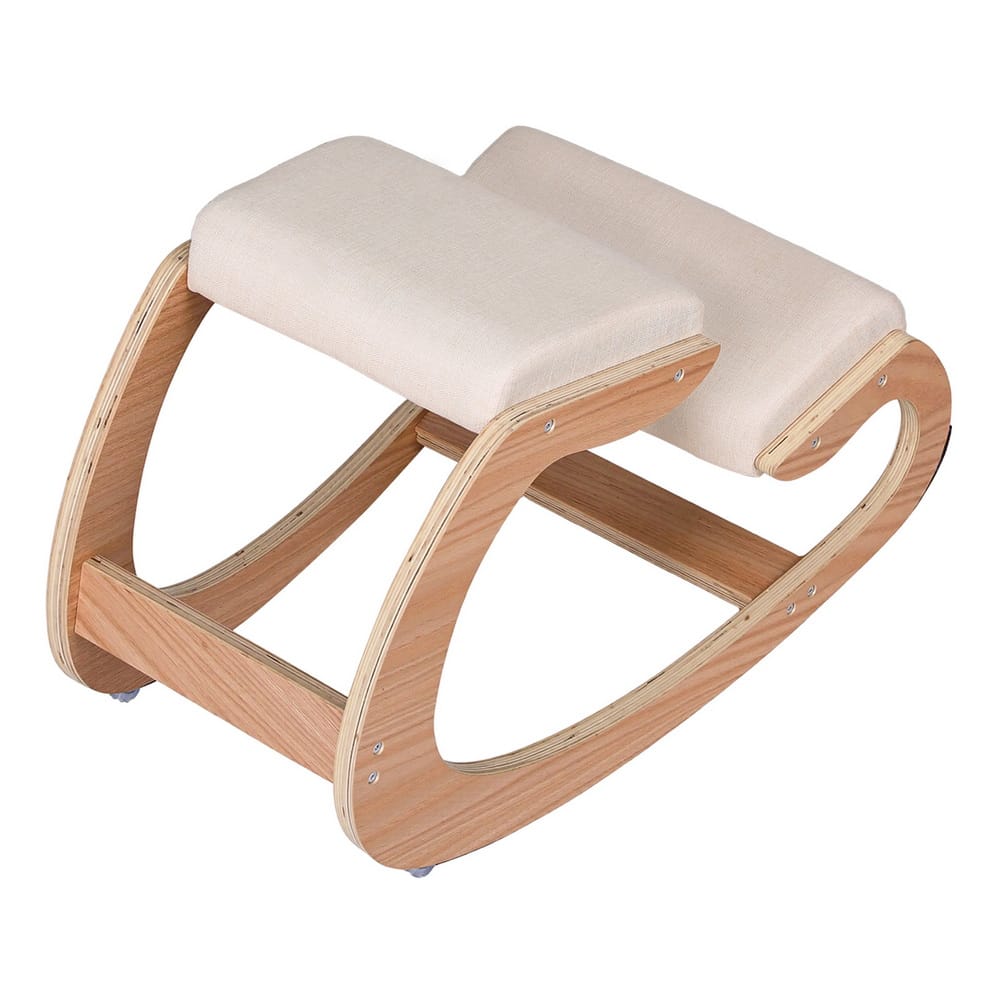 Ergonomic Kneeling Chair Beige 54.5x84x56cm