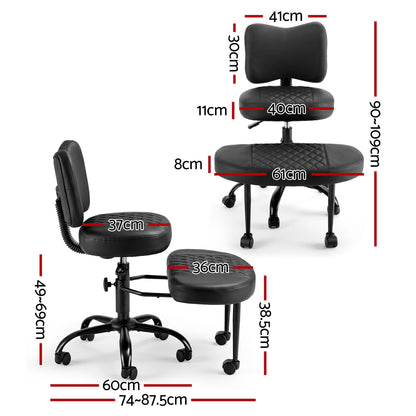 Kneeling Chair Ergonomic Meditation Office Seat | HomeAndLiv - 3
