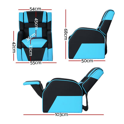 Kids Recliner Chair Pu Leather Gaming Sofa Lounge Couch Children Armchair