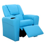 Luxury Kids Recliner Sofa Armchair Blue