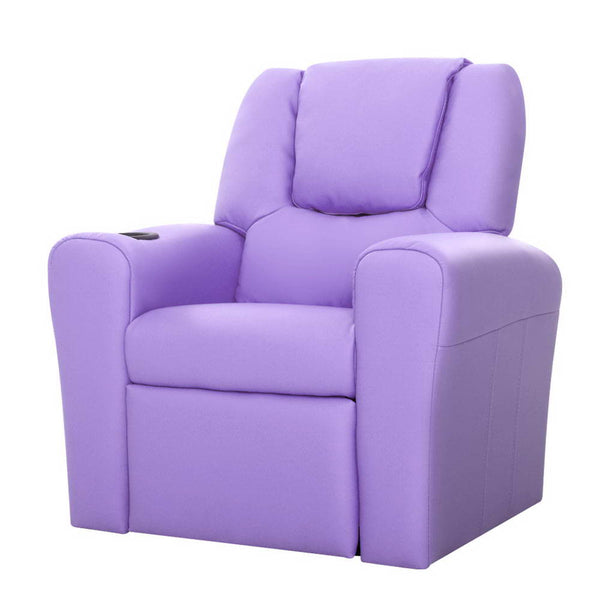  Luxury Kids Recliner Sofa Armchair Purple